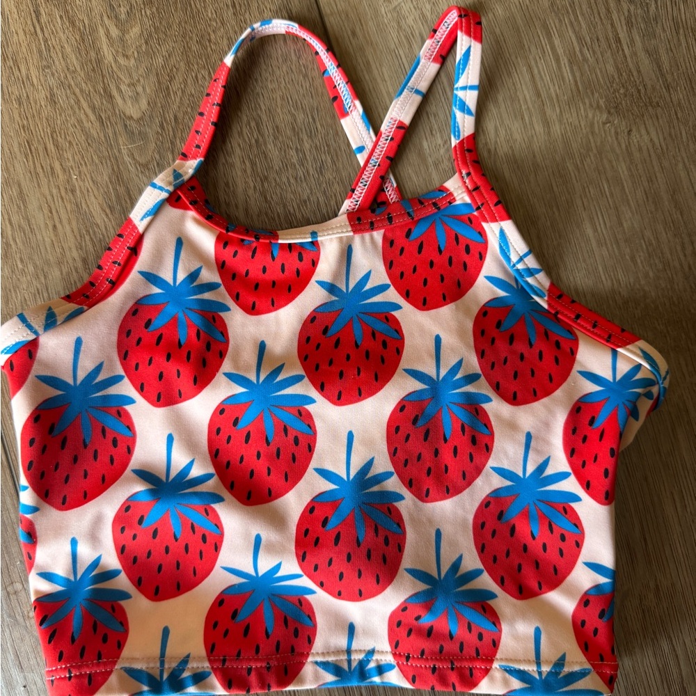 Hanna Andersson Red and Blue Strawberry Camisole